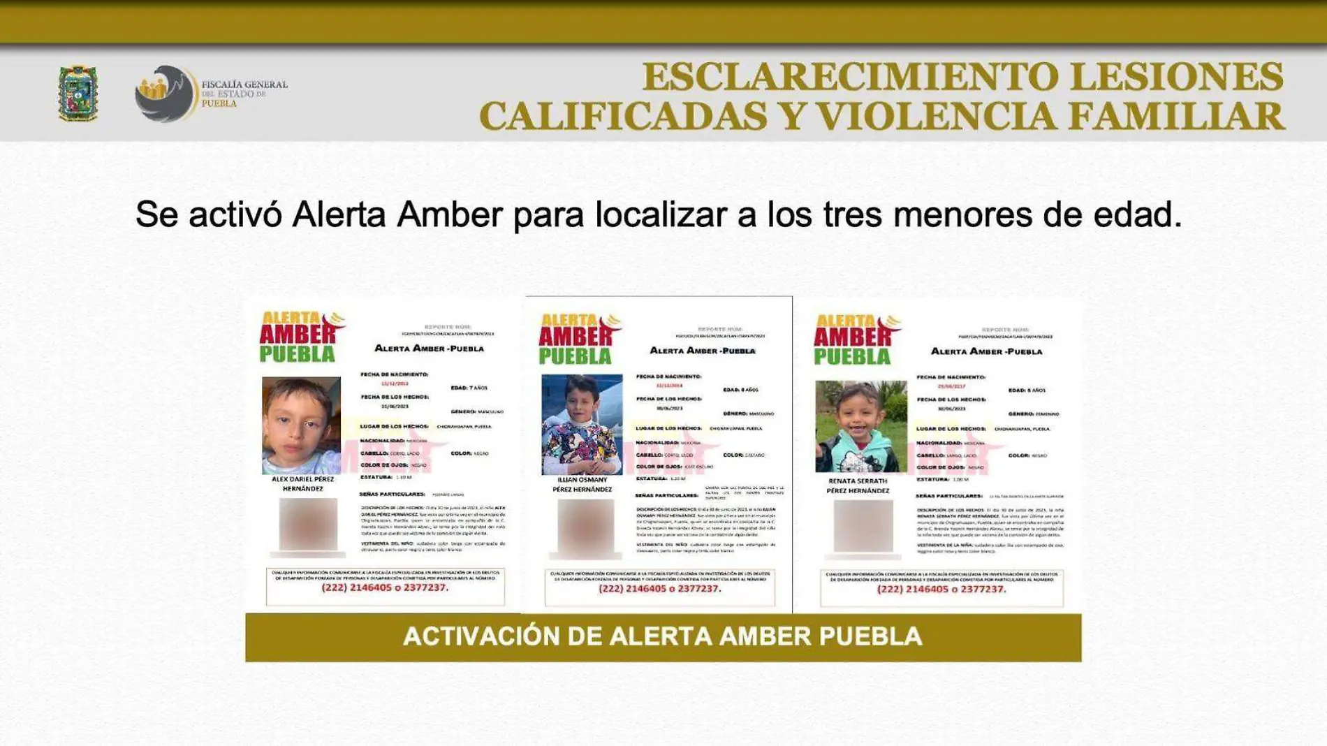 Luego de apuñalar a su expareja, mujer se lleva a sus hijos y se activa Alerta Amber